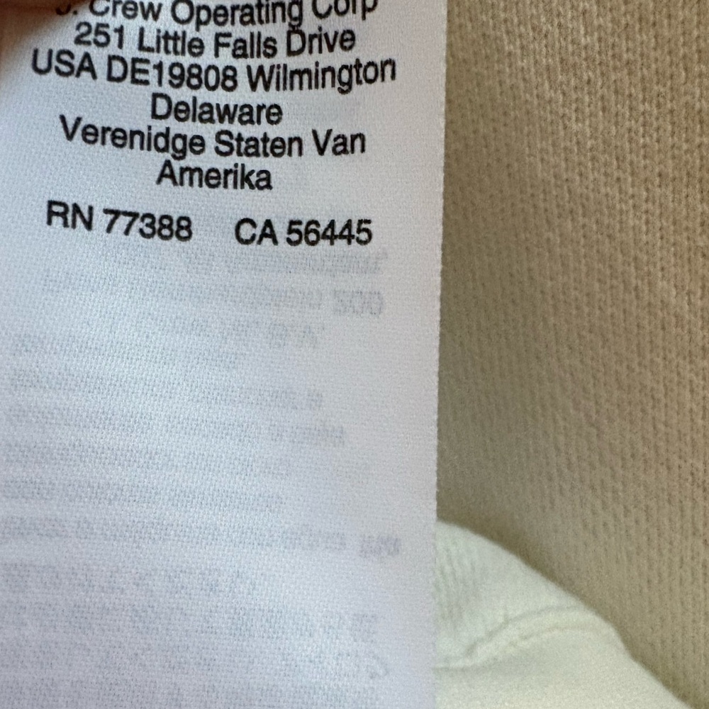 J.Crew Ivory Lace Collar Crewneck Sweatshirt | Size L, 100% Cotton - Picture 9 of 14